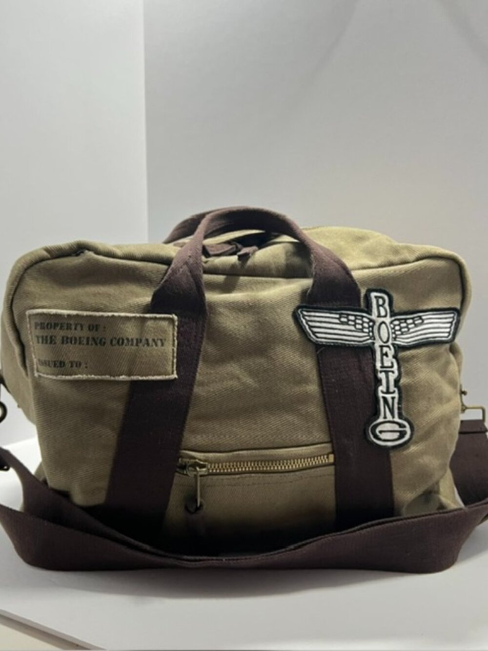 BOEING CANVAS TOTEM FLIGHT BAG RETRO VINTAGE